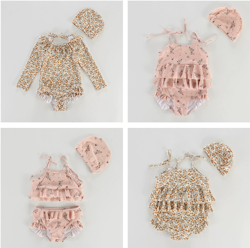 Swimwear - Girls Child Swimsuit With Cap 2026