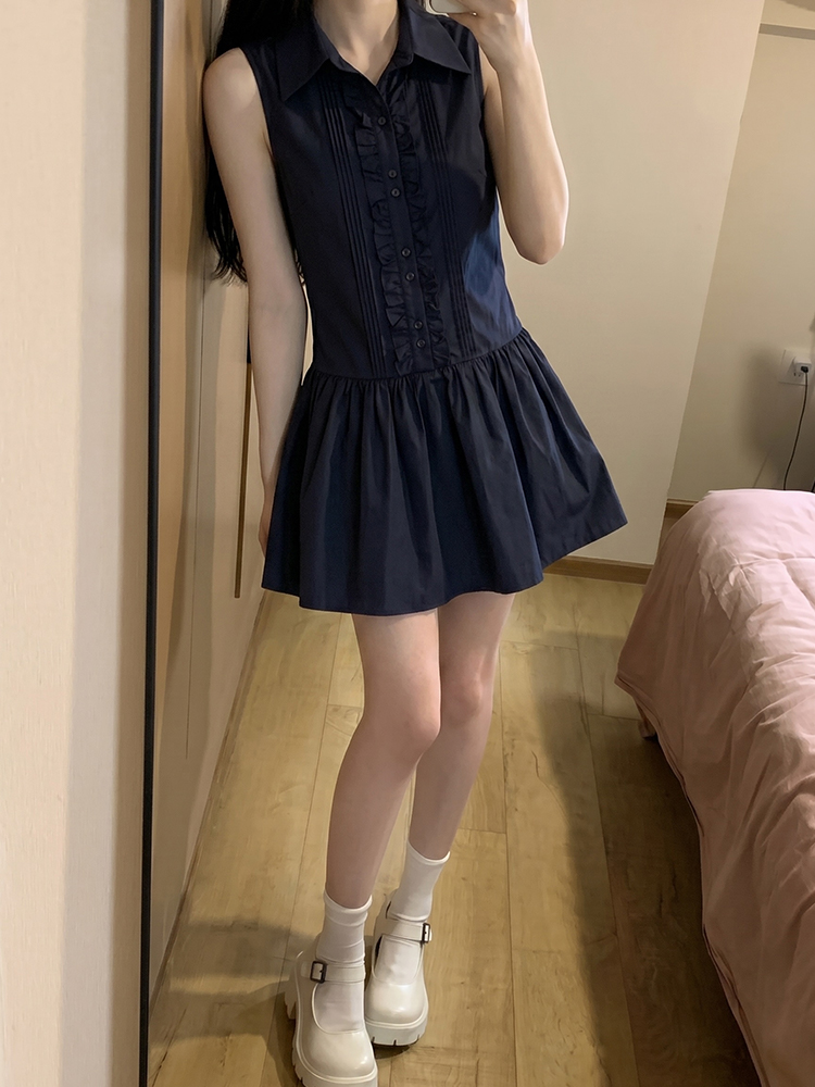 Slimming Effect Korean College - огляд і ціна Korean Style A Line Shirt Dress