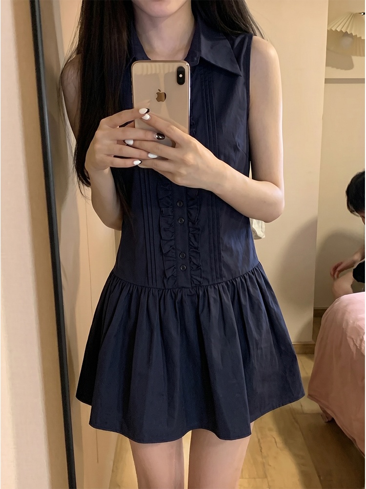 Slimming Effect Korean College - огляд і ціна Korean Style A Line Shirt Dress
