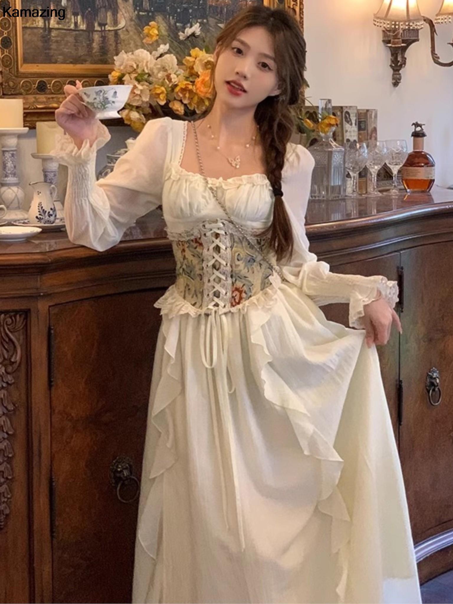 Vintage French Corset Midi Dre - огляд і ціна French Vintage Floral Midi Dress