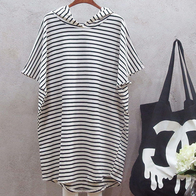 Summer New Korean Style Loose  - огляд і ціна Korean Style A Line Shirt Dress
