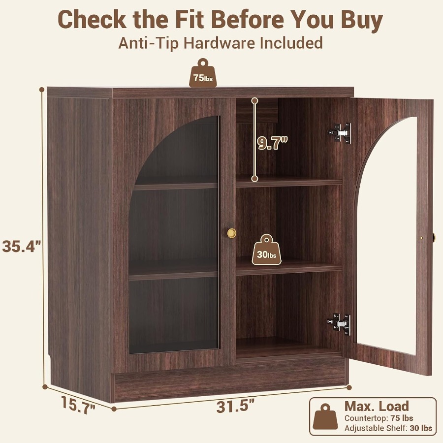 31.5 Sideboard Buffet Cabinet  - огляд і ціна Tops