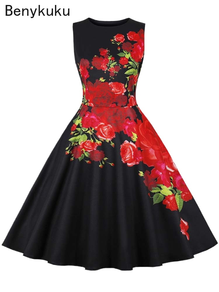 1950s Vintage Summer Dress Wom - огляд і ціна French Vintage Floral Midi Dress