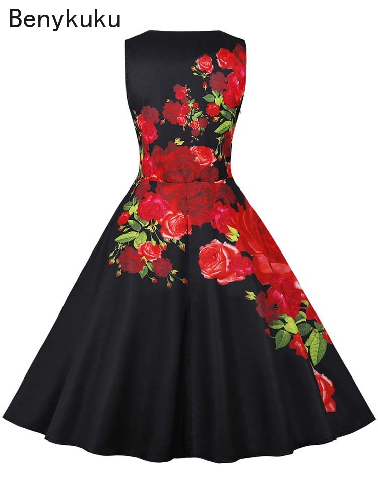 1950s Vintage Summer Dress Wom - огляд і ціна French Vintage Floral Midi Dress