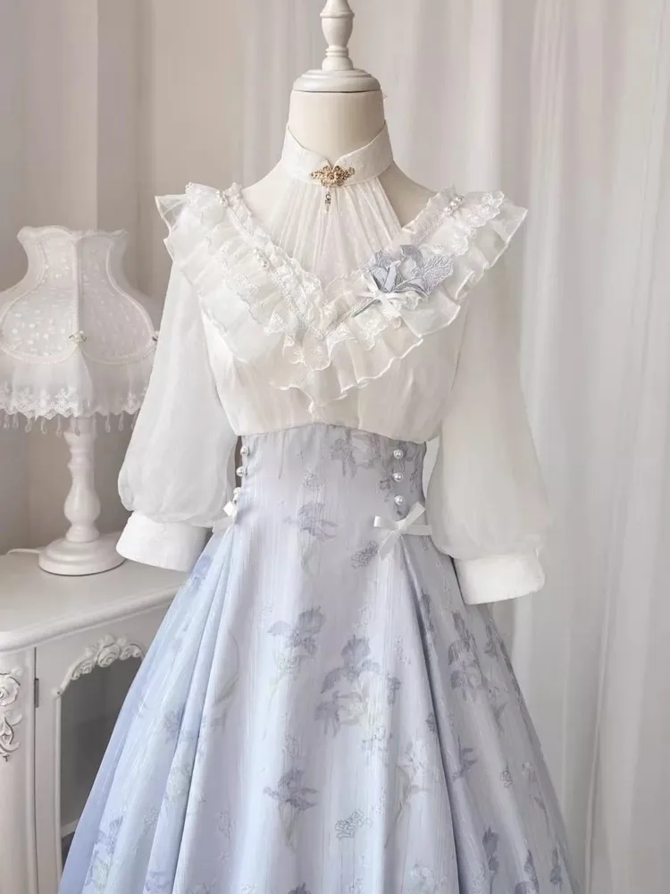 Elelgant Women Summer French V - огляд і ціна French Vintage Floral Midi Dress