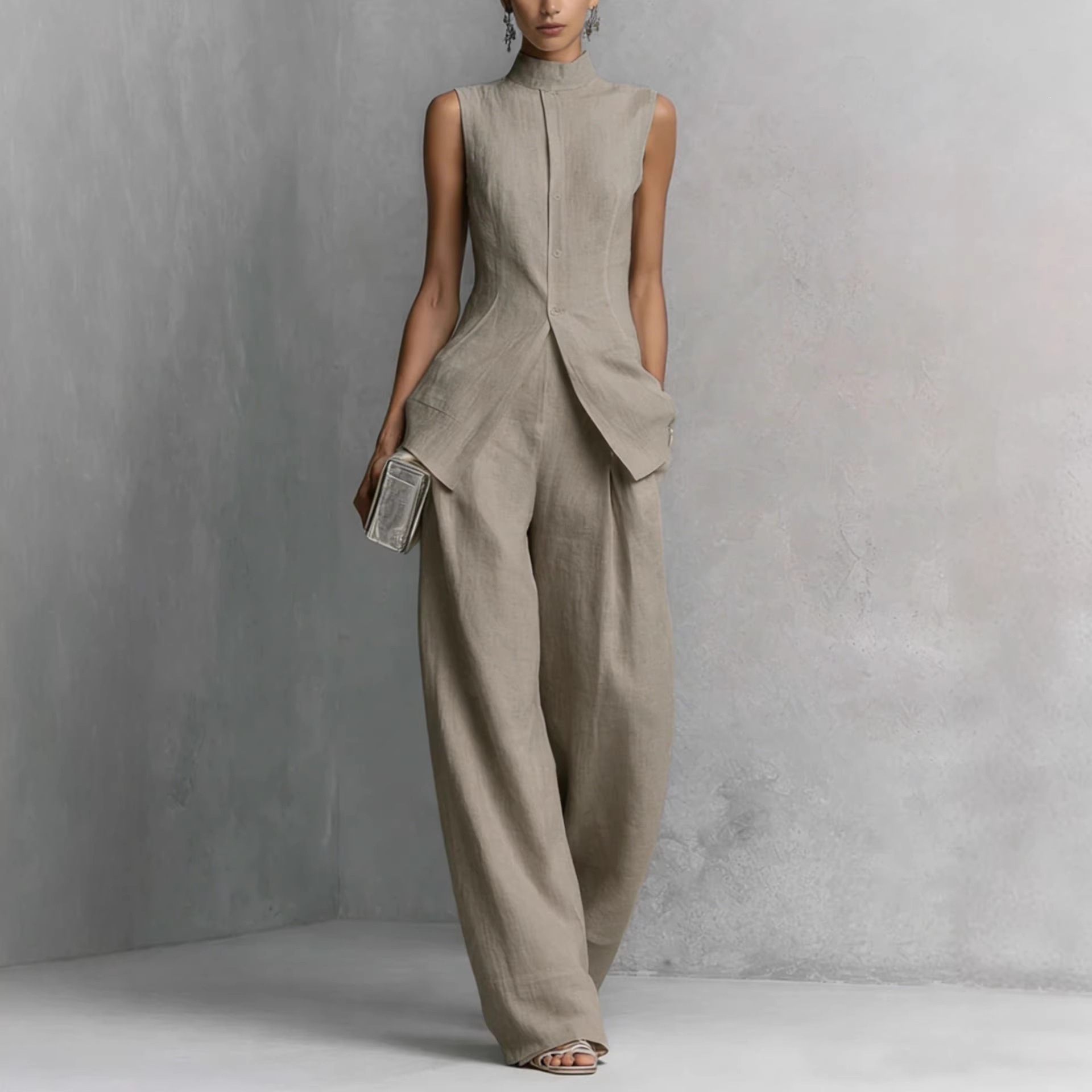 2026 Killed Cotton-linen Shirt - огляд і ціна Casual Loose Linen Shirt Dress