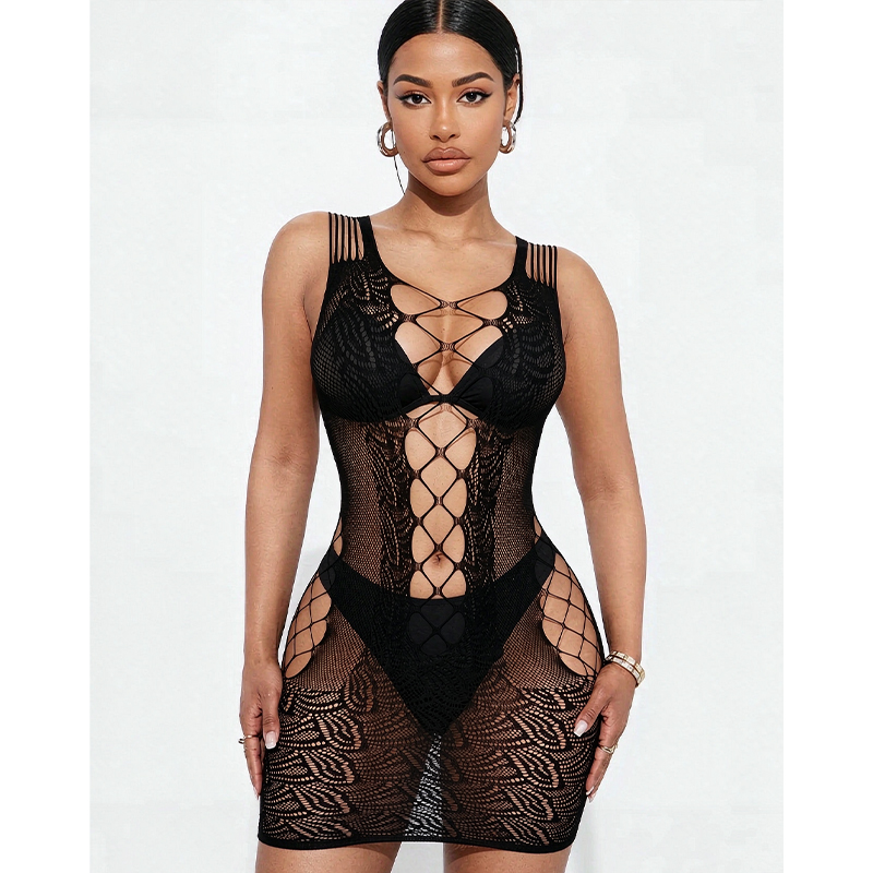 Sexy Lingerie Sleepwear Women  - огляд і ціна Sexy Mesh Sheer Bodycon Dress