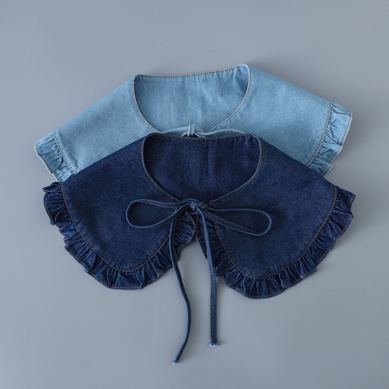 Sweet Blue Denim Ruffle False  - огляд і ціна Blouses