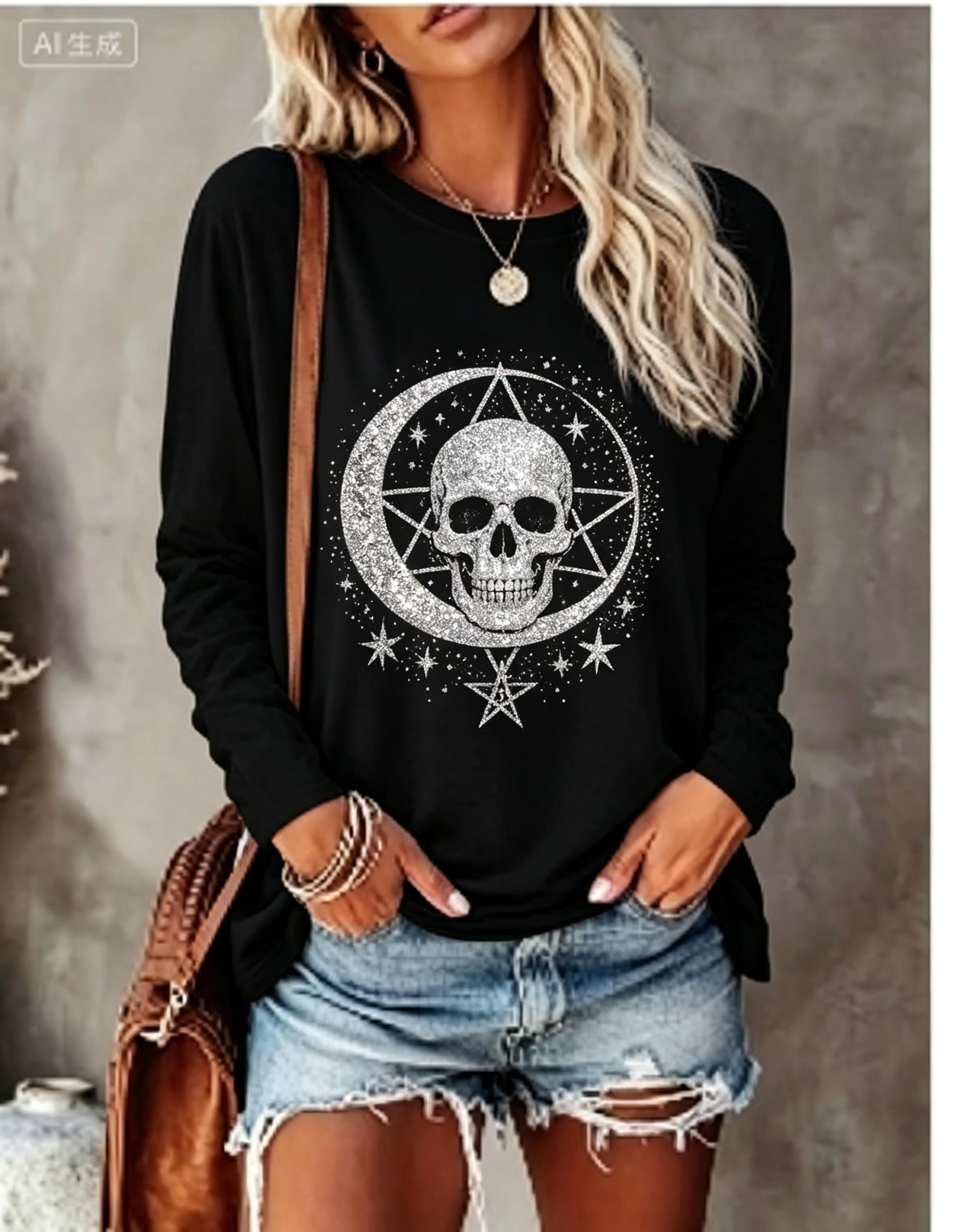 Women Long Sleeve T‑Shirt Simu - огляд і ціна Blouses